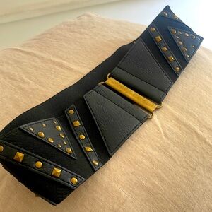 Studded statement belt